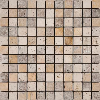 MOSAIQUE TRAVERTIN CARREAUX DE 2.3X2.3 CM